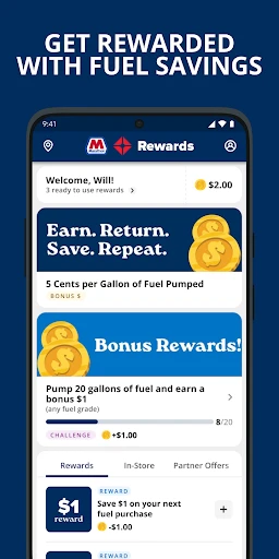 Marathon ARCO Rewards screenshot