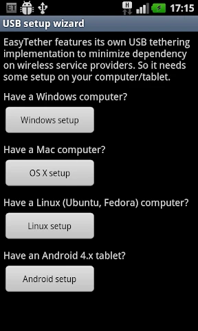 EasyTether Pro screenshot