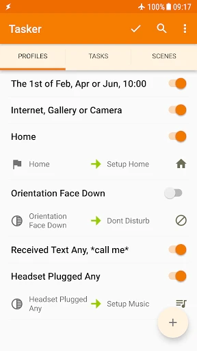 Tasker screenshot
