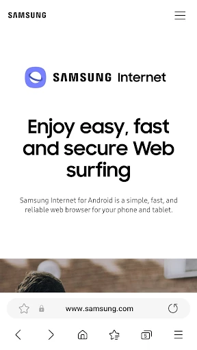Samsung Internet Browser screenshot
