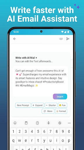 AI Mail Home- Email Homescreen screenshot