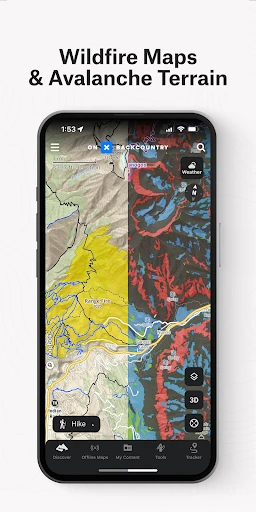onX Backcountry Trail Maps GPS screenshot