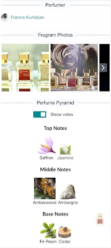 Fragrantica Perfumes screenshot