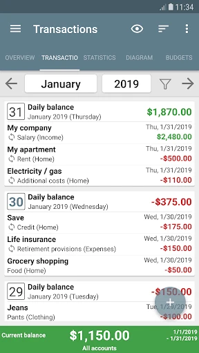 My Budget Book screenshot