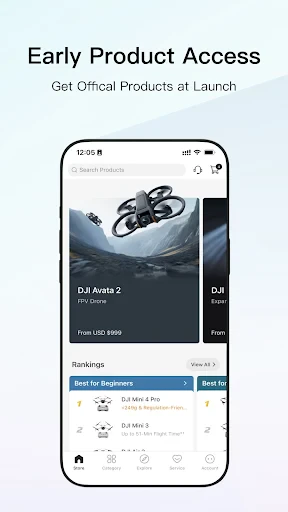 DJI Store - Try Virtual Flight screenshot