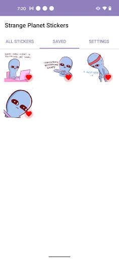 Strange Planet Stickers screenshot