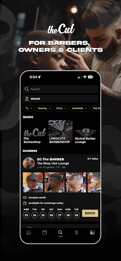 theCut: Barbershop Booking screenshot