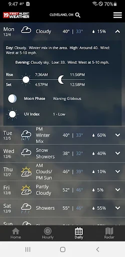 Cleveland19 FirstAlert Weather screenshot
