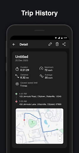 GPS Speedometer : Odometer HUD screenshot