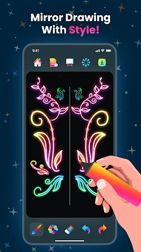 Magic Doodle: Glow Art Drawing screenshot
