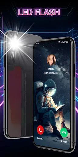 Color Call Theme, Call Screen screenshot