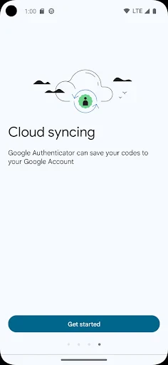 Google Authenticator screenshot