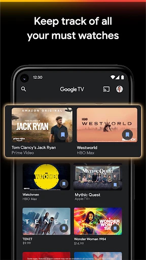 Google TV screenshot