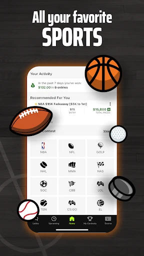 DraftKings Fantasy Sports screenshot