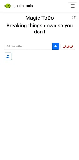 Goblin Tools screenshot