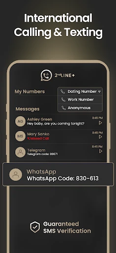 2nd Line+ Phone Number & eSIM screenshot