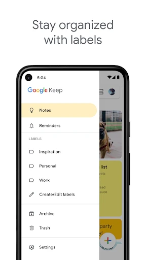 Google Keep - Notes and lists screenshot