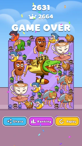 Brainrot Merge - Drop Puzzle screenshot