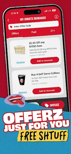 Sheetz Food Delivery & Rewards screenshot