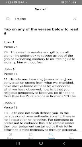 Mirror Study Bible screenshot