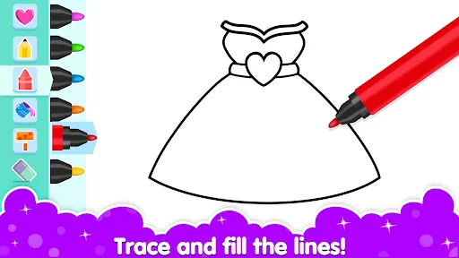 Coloring and Drawing For Girls screenshot