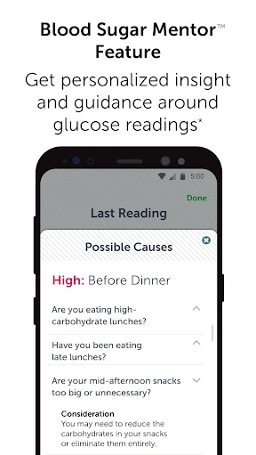 ​OneTouch Reveal® app screenshot