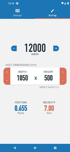 Ductulator Pro screenshot