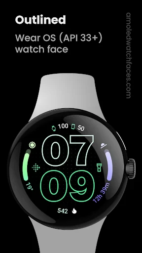 Outlined Watch Face screenshot