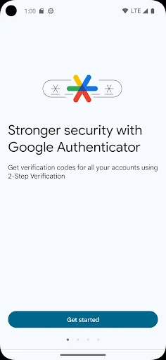 Google Authenticator screenshot