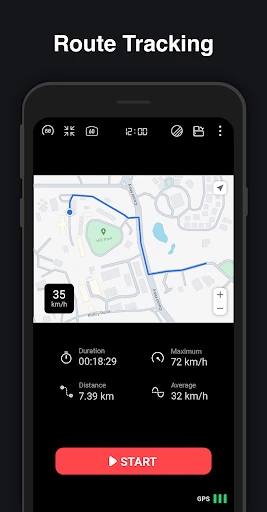 GPS Speedometer : Odometer HUD screenshot