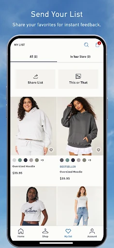Hollister Co. screenshot
