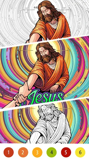 Bible Color Paint By Number screenshot