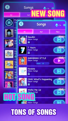 Cat Hop - Piano Music Games screenshot