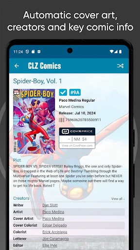 CLZ Comics comic book database screenshot