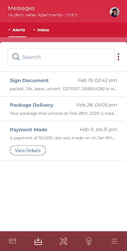Resident Portal screenshot