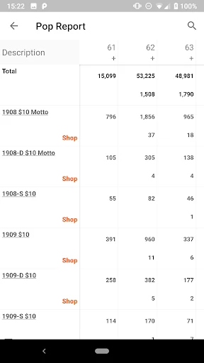 PCGS CoinFacts - U.S. Coin Val screenshot