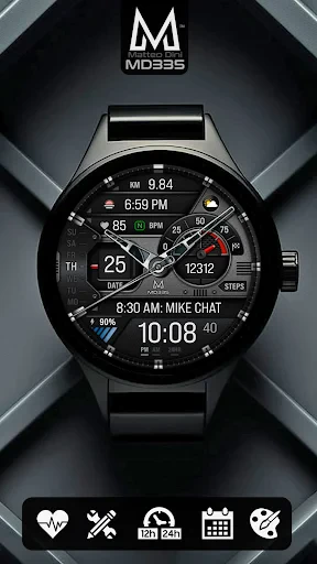 MD335 Hybrid watch face screenshot