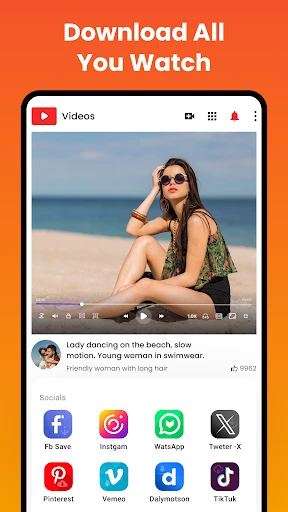 All video downloader and saver screenshot