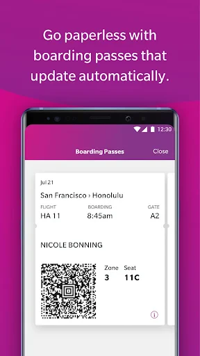 Hawaiian Airlines screenshot