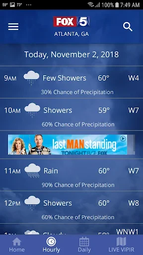 FOX 5 Storm Team Weather Radar screenshot