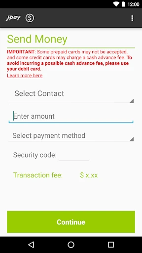JPay screenshot