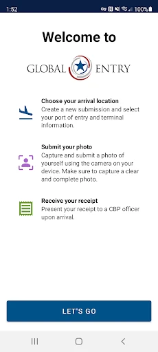 Global Entry screenshot