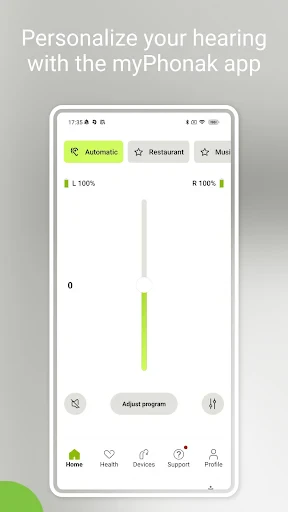 myPhonak screenshot