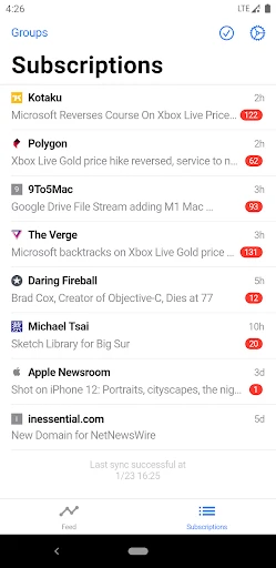 Fluent Reader Lite - RSS Clien screenshot