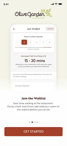 Olive Garden Italian Kitchen screenshot