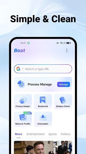 Boat AI Browser: Web & Tools screenshot