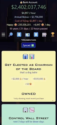 Idle Trillionaire: Money Game screenshot