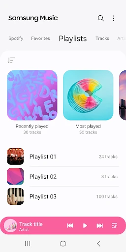 Samsung Music screenshot