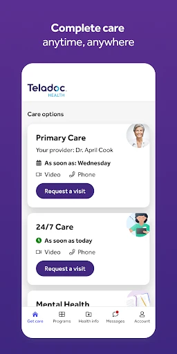 Teladoc Health screenshot