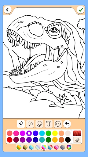 Dino Coloring Game screenshot